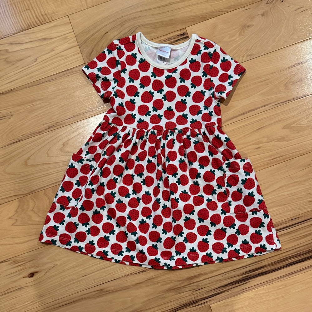 Hanna Andersson Red Strawberry Kids Dress